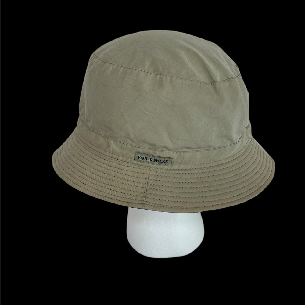 Paul & Shark Bucket Hat Blue Beige Reversible S Fashion Yacht Fish Farm Boat